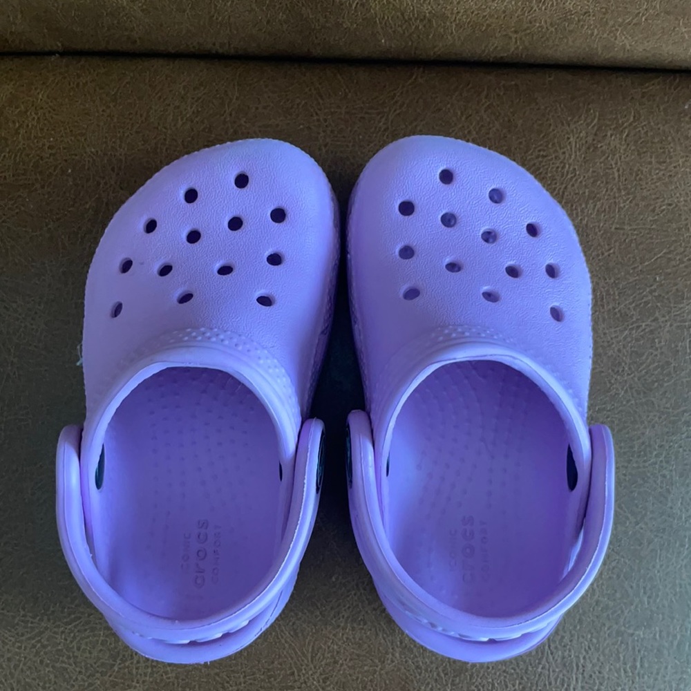 CROCS- toddler size 5 purple